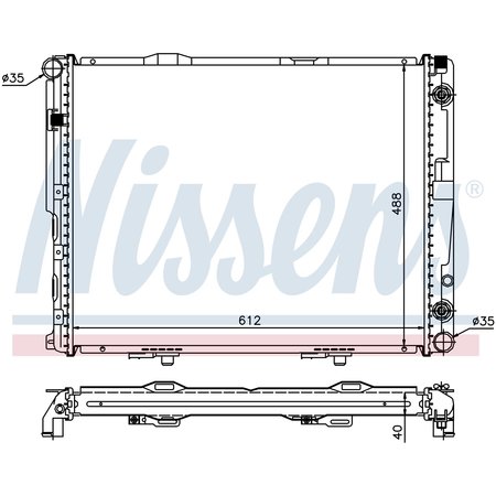 NISSEN Nissens Radiator, 62695A 62695A